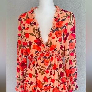 Fall Floral Maxi Dress